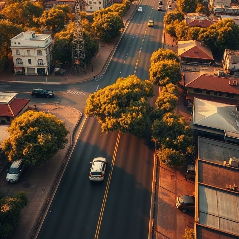 Ngong Road, Nairobi in warm afternoon light
